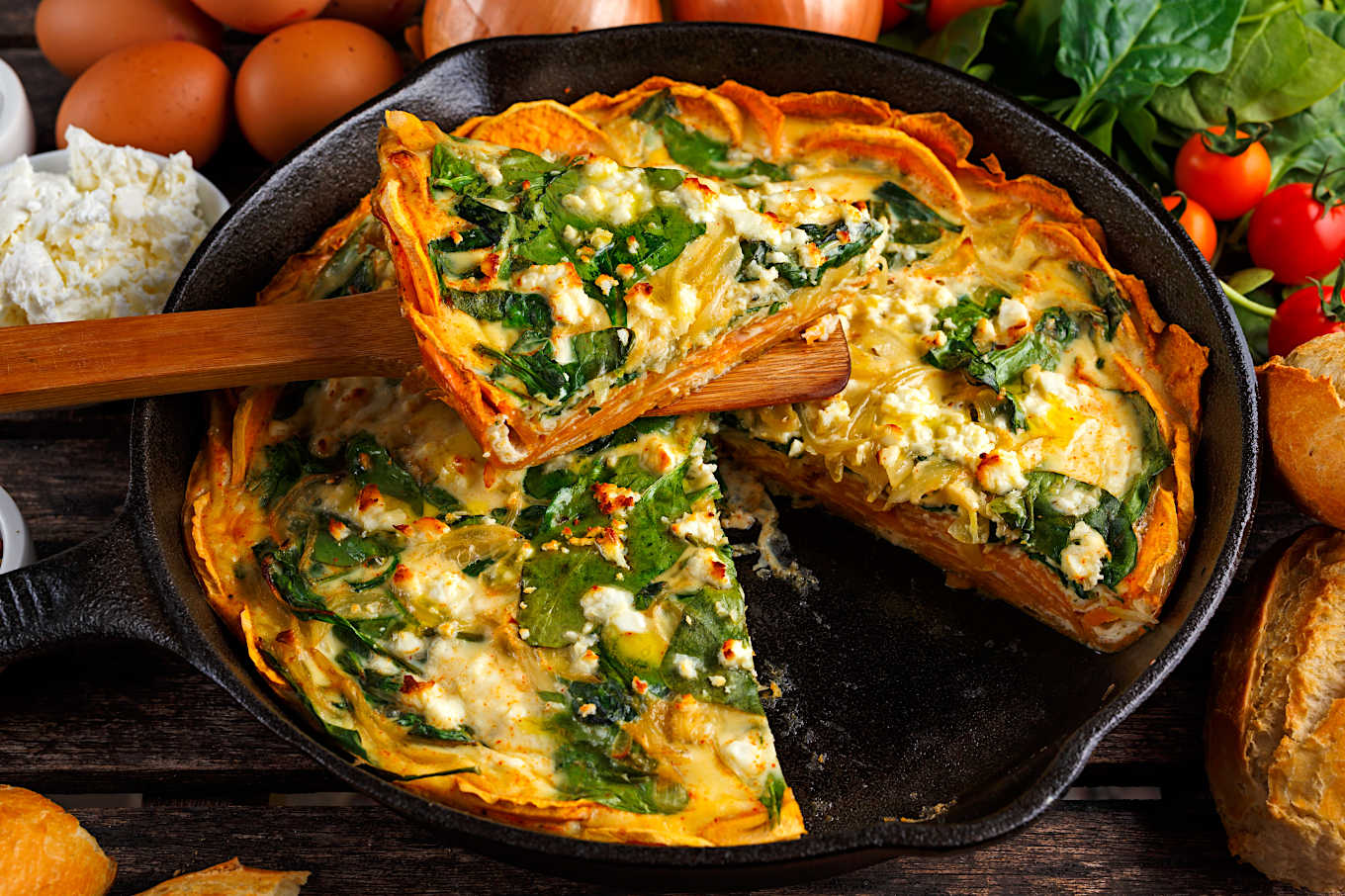 Fresh Spinach Quiche #healthymeals that taste good